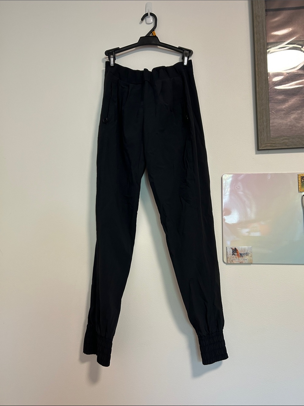 Lorna Jane Black Jogger Pants — Elastic Cuffed Sweatpants XS